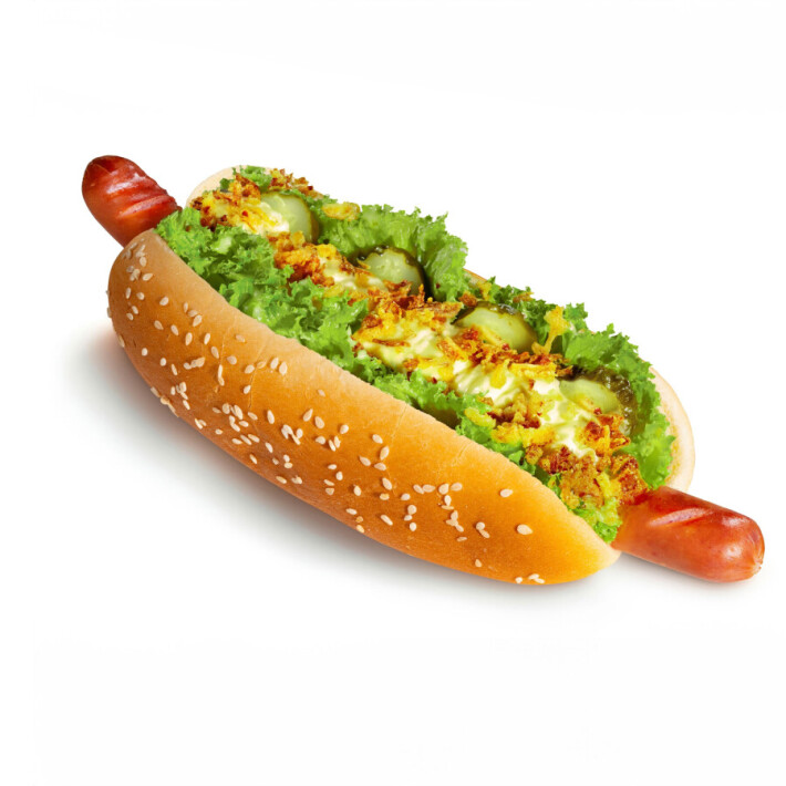 Хот-дог с пекинской капустой