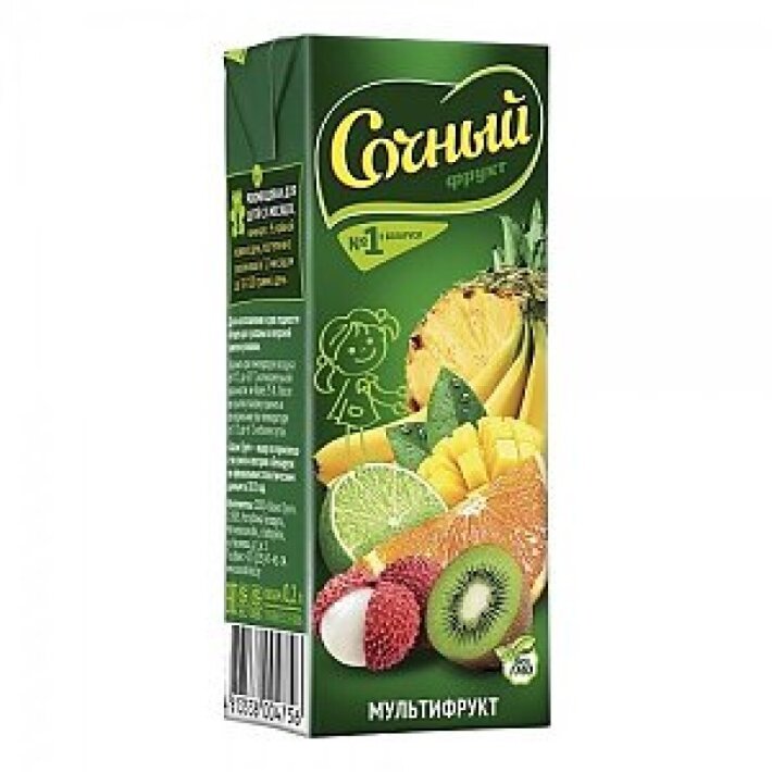 Сок Сочный Мультифрукт 0.2л