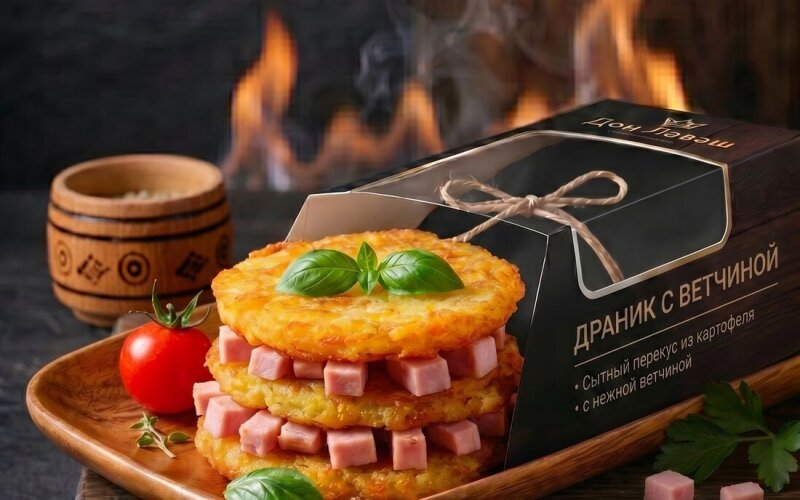 Драники с ветчиной