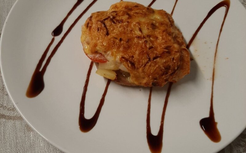 Мясо, запеченное «Платина» (фирменное блюдо)