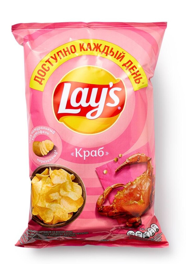 Чипсы Lays «Краб»