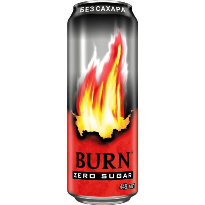 Напиток энергетический Burn Original без сахара,0.449 л