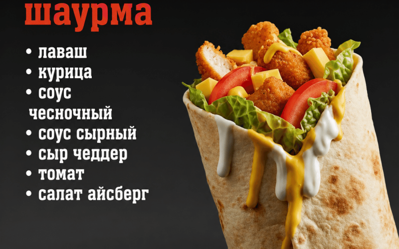 Шаурма «Цезарь сырный»