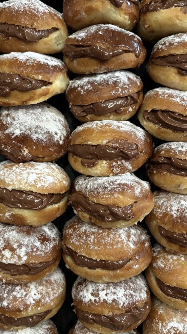 Пончики с шоколадным муссом