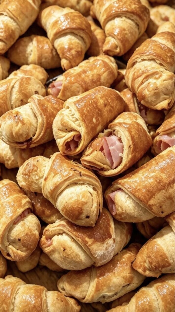 Рогалики с ветчиной