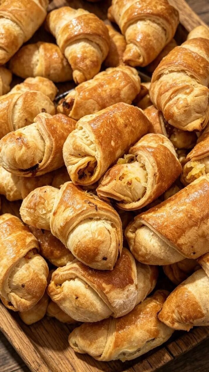 Рогалики с капустой