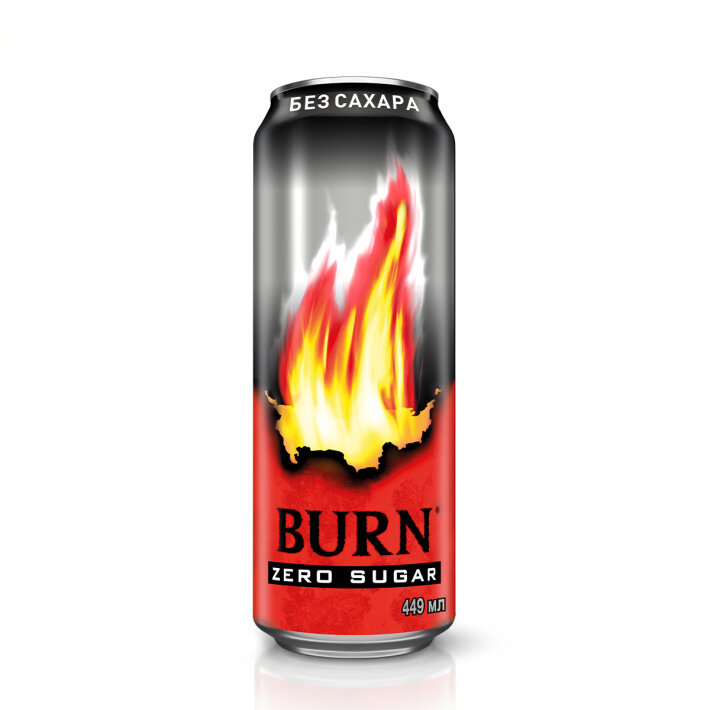 Напиток энергетический Burn Оригинальный без сахара, 0.449 л