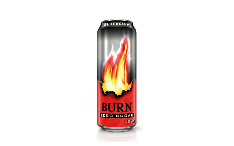Напиток энергетический Burn Оригинальный без сахара, 0.449 л