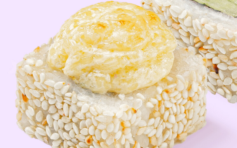 Запечённый с креветкой