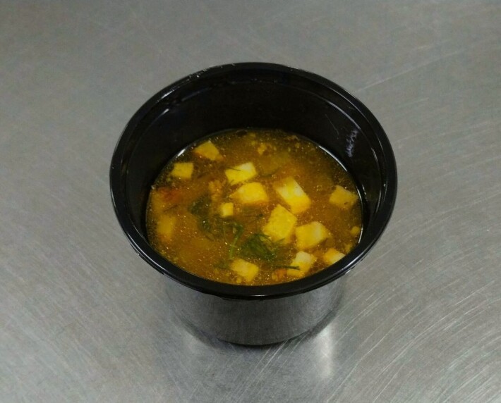 Суп картофельный с клецками и грудинкой