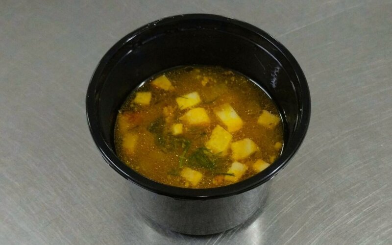 Суп картофельный с клецками и грудинкой