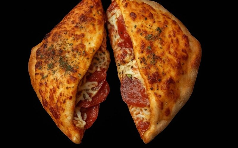 Cъедобная тарелка Мясная кальцоне
