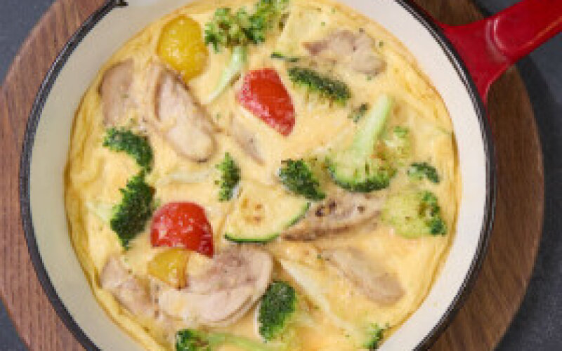 Киш с курицей и брокколи