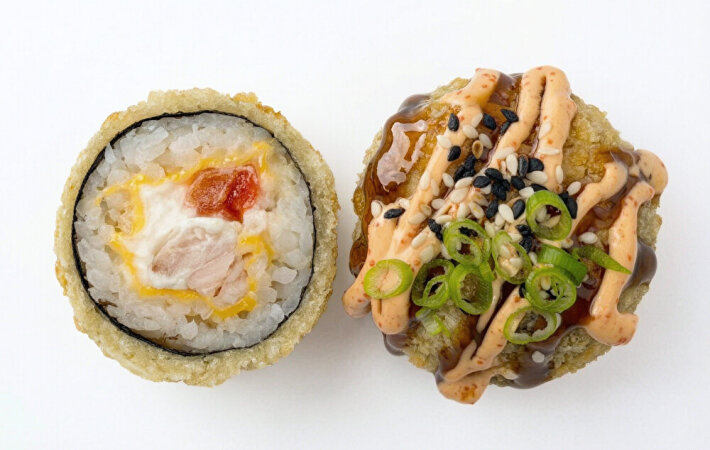 Ролл темпура «Яки маки с курицей»