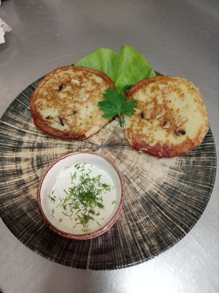 Драники с мясом