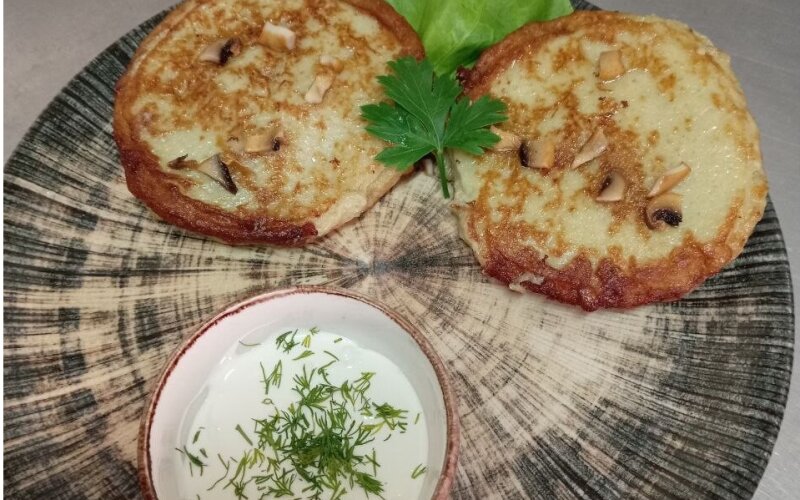 Драники с мясом