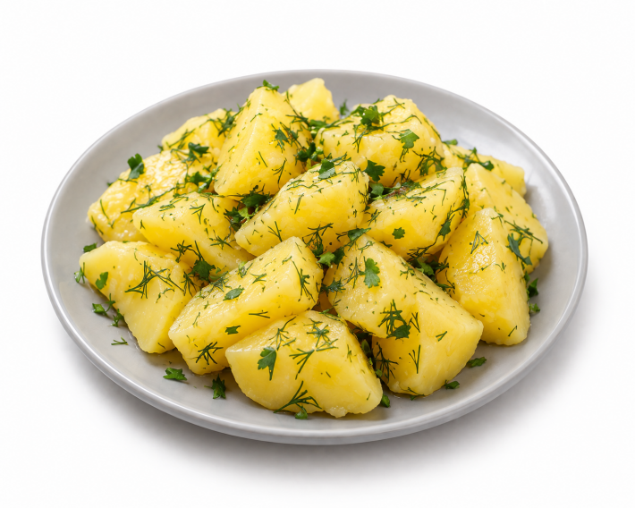 Картофель отварной с маслом и зеленью