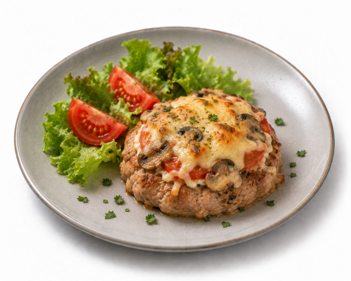 Гнездо мясное с грибами