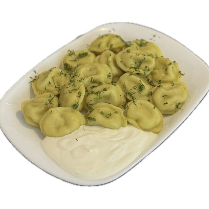 Пельмени со сметаной