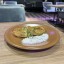 Оладьи картофельные, фаршированные мясом со сметаной