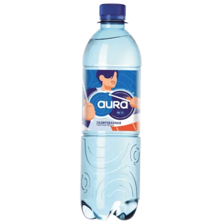 Вода питьевая aura газ.