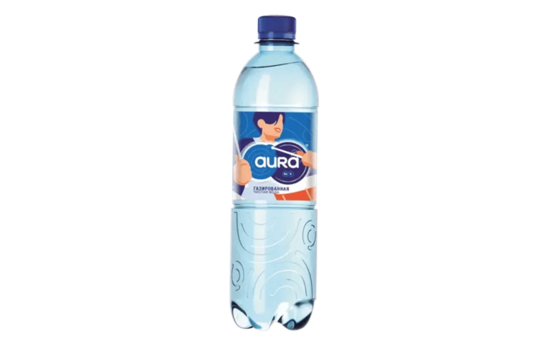 Вода питьевая aura газ.