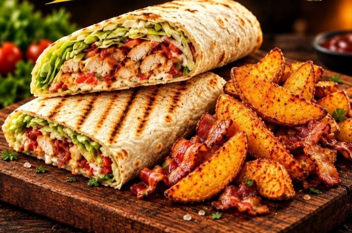 Шаурма с картофельными дольками