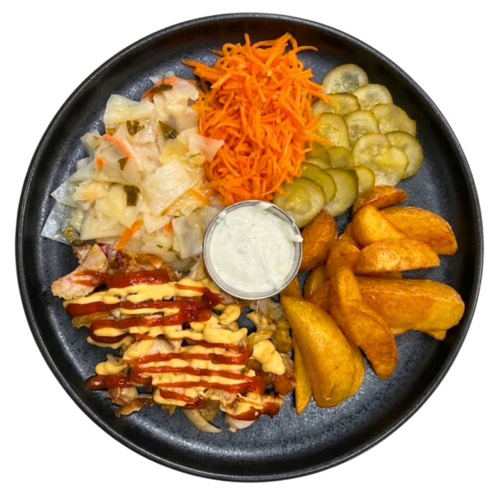 Шаурма с маринованными овощами
