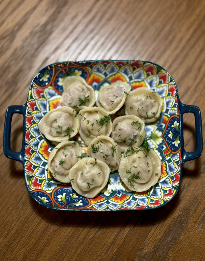 Пельмени с говядиной и свининой
отварные