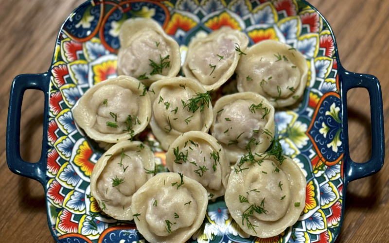 Пельмени с говядиной и свининой
отварные