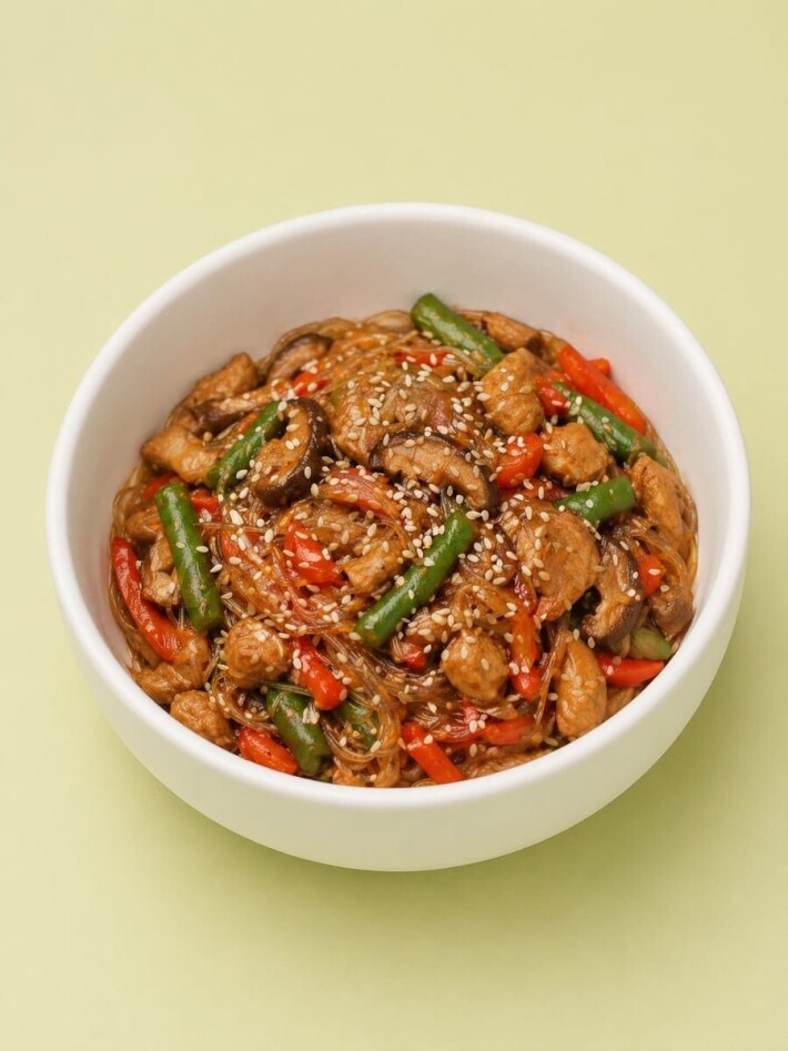 WOK «Фунчоза в тёмном соусе»