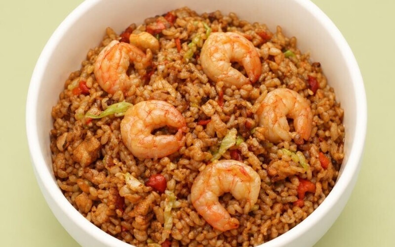 WOK с азиатской креветкой