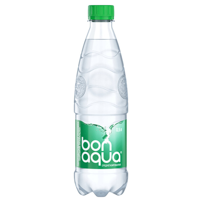 Вода «BonAqua» среднегазированная