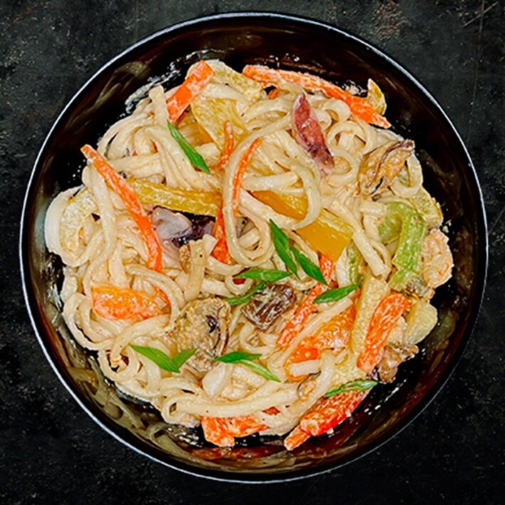 Wok с морепродуктами