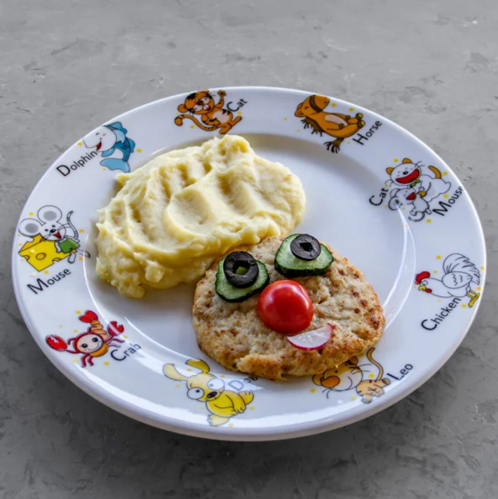 Куриная котлета с картофельным пюре