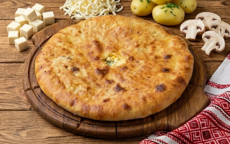Картофель, грибы и сыр