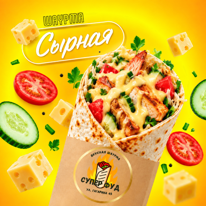 Шаурма «Сырная»