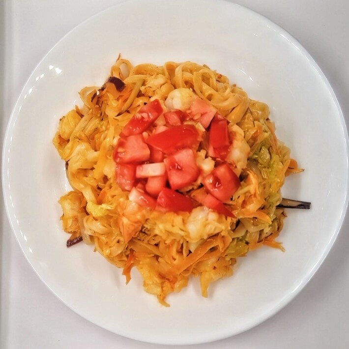 Wok с креветкой