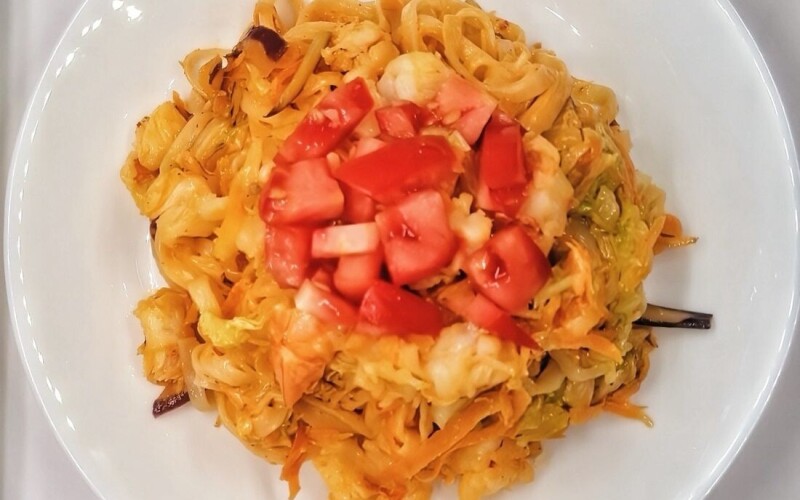 Wok с креветкой