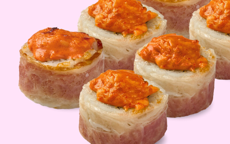 Запечённый с беконом