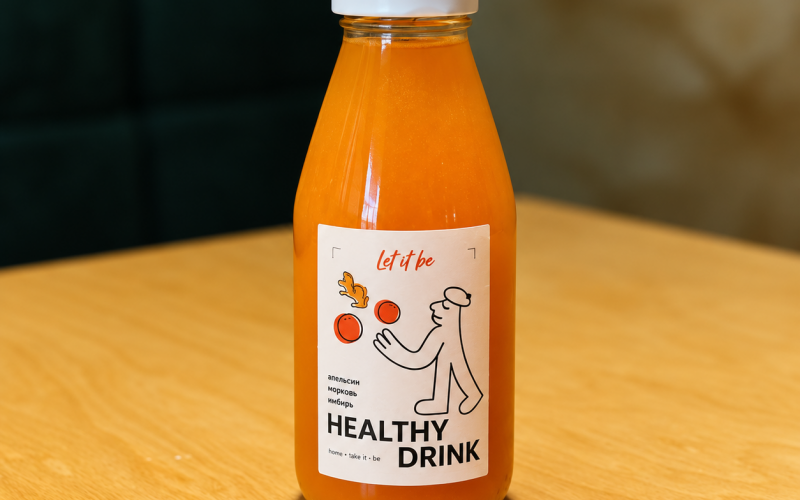 Напиток Healthy «Let it be» имбирь-апельсин-гренадин