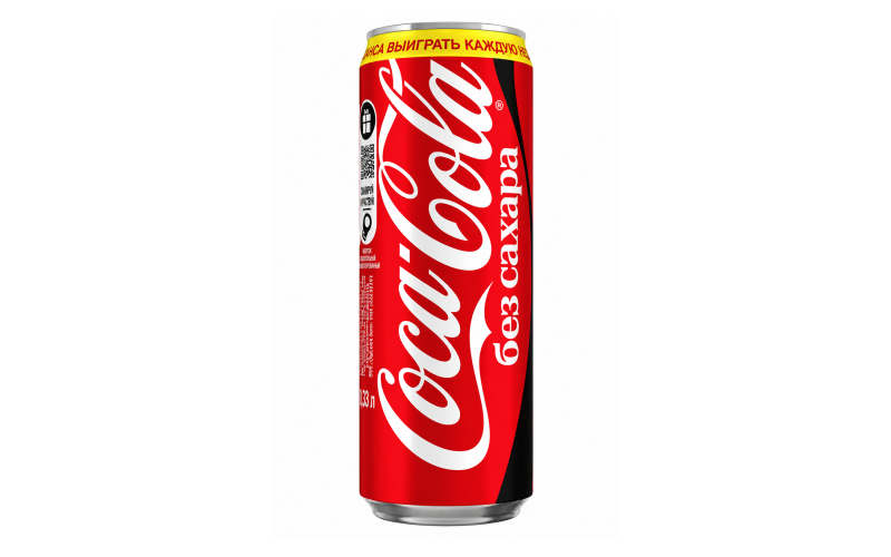 Напиток «Coca-Cola» без сахара ж/б